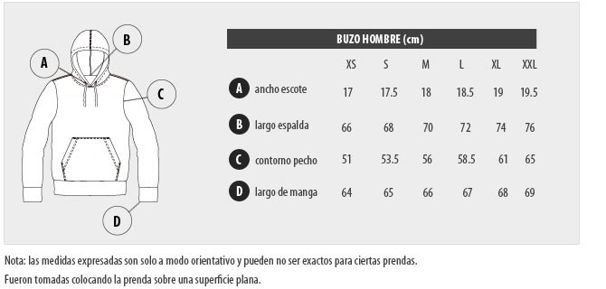 medidas buzos