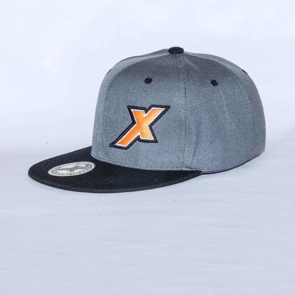 Xpeed gorra plana gris vicera negra snap cap