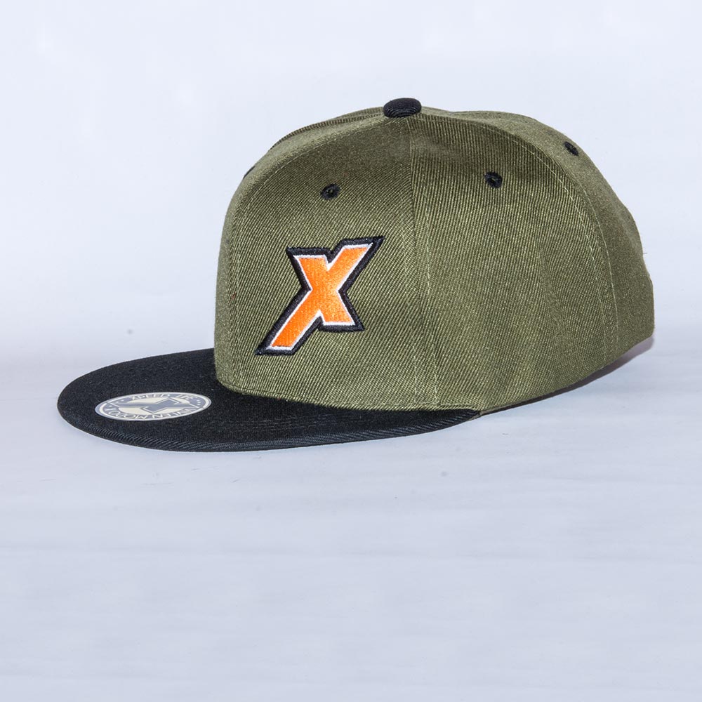 Xpeed gorra plana verde vicera negra snap cap